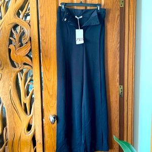 NWT Zara high waist, wide leg trousers